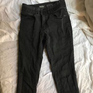 Black high waisted denim jeans